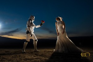 Fotografia de bodas en Mexico Star Wars